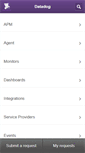 Mobile Screenshot of help.datadoghq.com