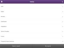 Tablet Screenshot of help.datadoghq.com